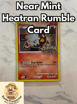 POKEMON RUMBLE- HEATRAN- NON HOLO CARD- 4/16- PROMO- FOIL STAMPED-Near Mint - Image 1