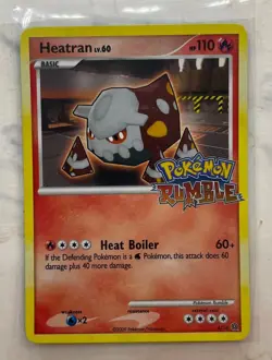 POKEMON RUMBLE- HEATRAN- NON HOLO CARD- 4/16- PROMO- FOIL STAMPED-Near Mint - Image 2