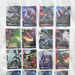 Bandai Namco GUNDAM CARD GAME 16 Japanese Unit Cards Lot LR - Image 1