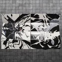 Pokemon Black Bolt And White Flare MINI Poster SET 10"x8" w/Card Checklist Guide - Image 1