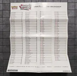 Pokemon Black Bolt And White Flare MINI Poster SET 10"x8" w/Card Checklist Guide - Image 3