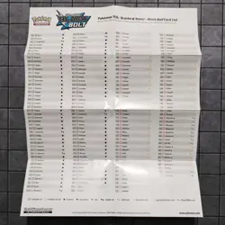 Pokemon Black Bolt And White Flare MINI Poster SET 10"x8" w/Card Checklist Guide - Image 5