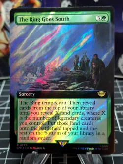 FOIL The Ring Goes South, R 0777, NM Extended Surge Foil, MTG LotR Lord Rings NM - Image 1