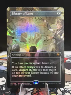 MTG: Secrets of Strixhaven - Library of Leng (Borderless) Foil M 0158 - Image 1