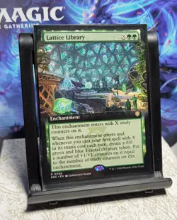 MTG Secrets of Strixhaven Commander Lattice Library 88, NM, Reg., Extended Art - Image 1