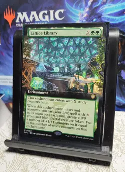 MTG Secrets of Strixhaven Commander Lattice Library 88, NM, Reg., Extended Art - Image 2