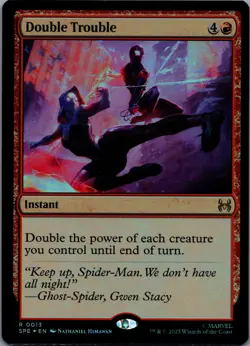 Double Trouble [Foil] 13 MTG Marvel's Spider-Man Eternal Rare Foil NM - Image 1