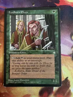 MTG Magic the Gathering Fyndhorn Elves (244/383) Ice Age LP/MP - Image 1