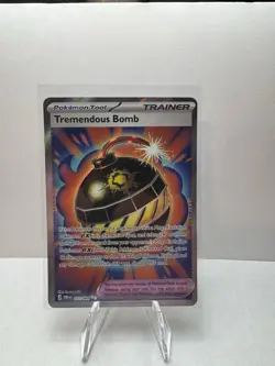 Tremendous Bomb 113/084 Ultra Rare Me05: Pitch Black Holo Pokemon TCG - Image 1