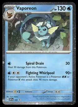 Double Swirl 🌀 Pokemon TCG Prismatic Vaporeon 168 Black Star Promo HP Read Desc - Image 3