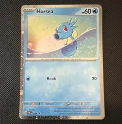 The Pokemon Company Horsea 137 Scarlet & Violet Cosmo Holo Promo 60 HP 2023 Eng - Image 1