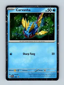 Carvanha 093 Promo Scarlet & Violet Promo Pokemon Holo Near Mint - Image 1