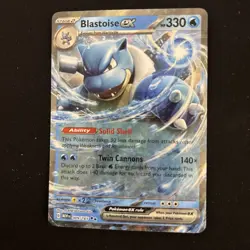 Blastoise EX - 9/165 - Scarlet & Violet - Double Rare - Holo - Pokemon TCG - NM - Image 1
