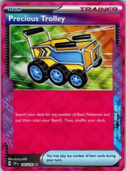 Precious Trolley 185/191 ACE SPEC Rare Surging Sparks Pokemon Holo Near Mint - Image 1