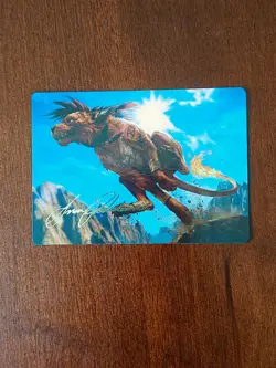 GOLD SIGNATURE Red XIII Proud Warrior Art Card - Art Series: FINAL FANTASY 30/53 - Image 1