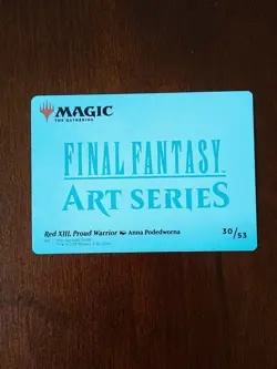 GOLD SIGNATURE Red XIII Proud Warrior Art Card - Art Series: FINAL FANTASY 30/53 - Image 2