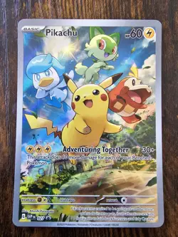PIKACHU 027 HOLO PROMO SCARLET & VIOLET PROMO POKEMON Near Mint - Image 1