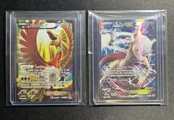 Pokemon TCG Ho-Oh EX & Mewtwo EX Holo Lot (2) BREAKthrough 121/122 157/162 - Image 1