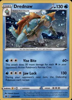 Drednaw SWSH047 Holo Promo Sword & Shield Promo Pokemon Holo Near Mint - Image 1