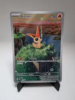 2025 Pokemon SV Black Star Promos SVP EN Victini #208 Illustration Collection - Image 1