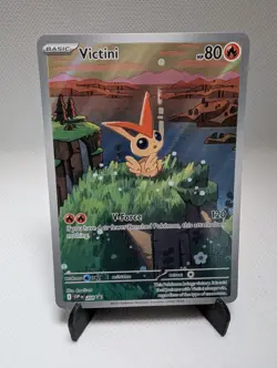 2025 Pokemon SV Black Star Promos SVP EN Victini #208 Illustration Collection - Image 3