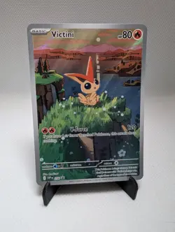 2025 Pokemon SV Black Star Promos SVP EN Victini #208 Illustration Collection - Image 5