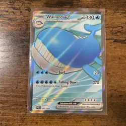 Wailord ex 097/084 ME Pitch Black Holo Full Art Ultra Rare Pokemon - Image 1