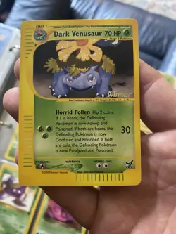 Dark Venusaur Best of Game Promo Winner #7 2003 70HP English - Image 3