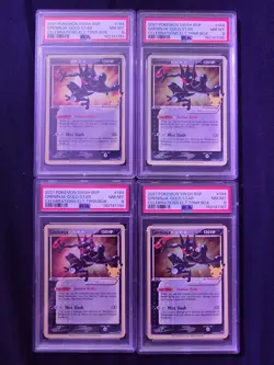 Pokemon Greninja Gold Star SWSH144 X4 Promos Psa 8 - Image 1
