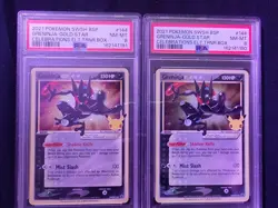 Pokemon Greninja Gold Star SWSH144 X4 Promos Psa 8 - Image 3