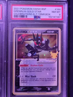 Pokemon Greninja Gold Star SWSH144 X4 Promos Psa 8 - Image 4