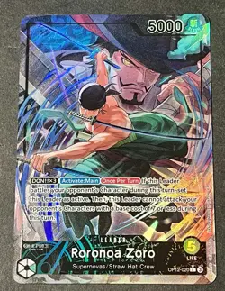 One Piece Card Game OP12 Roronoa Zoro Alt-Art OP12-020 L English - Image 1