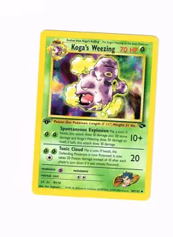 Koga’s Weezing 50/132 - Gym Challenge 1st Edition Pokemon NM - Image 1