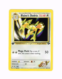 Blaine's Dodrio 1st Edition 32/132 NM+ Gym Challenge Regular Pokemon Near Mint - Image 1