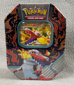 Pokemon TCG Paldea Partners Skeledirge Tin w/ 4 Booster Packs - Sealed NRFB - Image 1