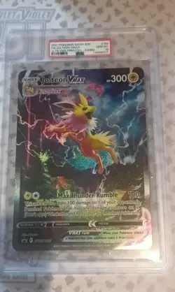 Pokemon Premium Collection JUMBO Jolteon Vmax SWSH184 Promo Card PSA 10 - Pop 27 - Image 1