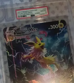 Pokemon Premium Collection JUMBO Jolteon Vmax SWSH184 Promo Card PSA 10 - Pop 27 - Image 3