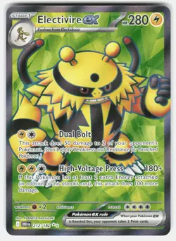 ELECTIVIRE EX 212/182 ULTRA RARE DESTINED RIVALS POKEMON HOLO NM/M - Image 1