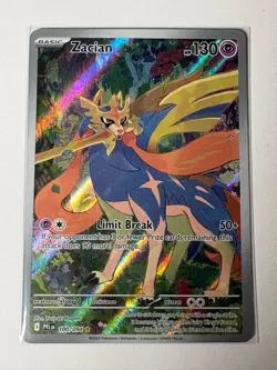 Zacian 100/094 Illustration Rare Phantasmal Flames Pokemon Holo Near Mint - Image 1