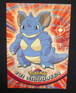 Nidoqueen #31 Topps TV Animation Edition Blue Label Pokemon Card (LP/MP) - Image 1