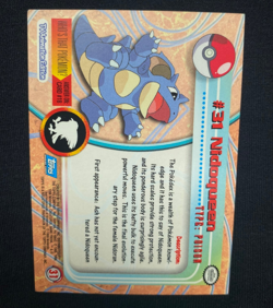 Nidoqueen #31 Topps TV Animation Edition Blue Label Pokemon Card (LP/MP) - Image 2