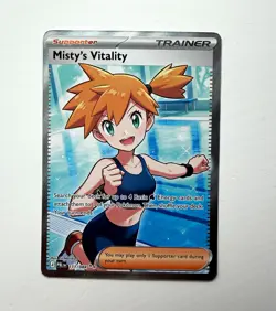 Pokemon TCG Pitch Black Misty's Vitality 111/084 Ultra Rare Full Art Holo ENG - Image 1