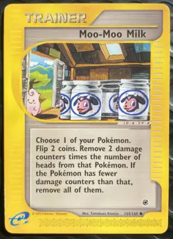 Moo-Moo Milk - 155/165 Expedition 2002 - E Reader WOTC Pokemon - Image 1