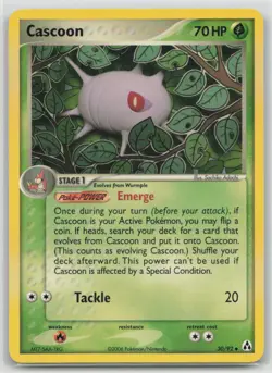 Cascoon 30/92 Uncommon Legend Maker Pokemon Near Mint - Image 1