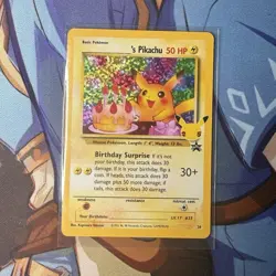 Pokemon Birthday Pikachu 24/53 Celebrations Black Star Promo Holo Near Mint - Image 3