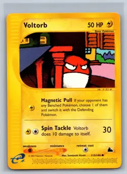 Voltorb 113/144 Common Skyridge Pokemon Moderately Played - Image 1