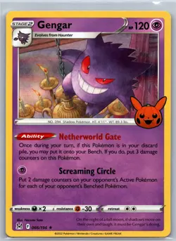 Gengar (2022 Copyright Date) 066/196 Trick or Trade BOOster 2023 Pokemon NM - Image 1