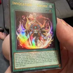 Konami Yu-Gi-Oh! Invocation - "Sword" CORI-EN056 1st Ed Secret Rare Holo ENG - Image 4