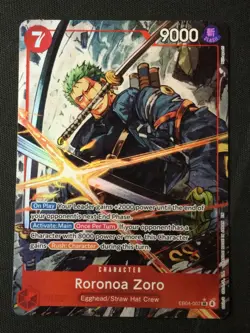 One Piece TCG Adventure on Kami's Island #EB04-007 Roronoa Zoro (Alt Art) - Image 1