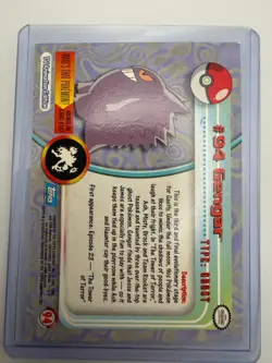Pokemon Topps #94 Gengar HOLO - Image 2
